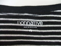 nonnative NN-C2716 ボーダー 半袖Ｔシャツ ブラック ホワイト メンズ ノンネイティブ【中古】2-0502S♪