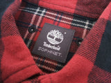 SOPHNET./Timberland FLANNEL CHECK SIDE ZIP SHIRT ネルシャツ サイドジップ レッド ブラック メンズ ソフネット/ティンバーランド【中古】2-0107T♪