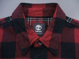 SOPHNET./Timberland FLANNEL CHECK SIDE ZIP SHIRT ネルシャツ サイドジップ レッド ブラック メンズ ソフネット/ティンバーランド【中古】2-0107T♪