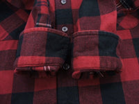 SOPHNET./Timberland FLANNEL CHECK SIDE ZIP SHIRT ネルシャツ サイドジップ レッド ブラック メンズ ソフネット/ティンバーランド【中古】2-0107T♪