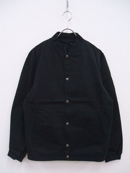 uniform experiment AUTHENTIC STADIUM BLOUSON ジャケット ブラック 定価39600円 刺繍ロゴUE-210028 ブラック ユニフォームエクスペリメント【中古】2-0123M♪