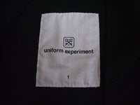 uniform experiment AUTHENTIC STADIUM BLOUSON ジャケット ブラック 定価39600円 刺繍ロゴUE-210028 ブラック ユニフォームエクスペリメント【中古】2-0123M♪