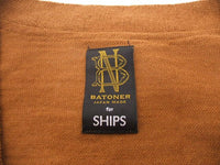 BATONER/SHIPS ウール シップス別注 日本製 サイズ1 BN-19FM-057 カーディガン ブラウン メンズ バトナー/シップス【中古】2-1107T♪