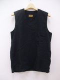 BROWN by 2-tacs ALMIGHTY VEST チェック コットンウール ベスト グレー ネイビー メンズ ブラウンバイツータックス【中古】2-1018T☆