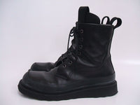 BOTTEGA VENETA LUG ANKLE BOOT MILITARY CALF カーフレザー コンバットブーツ VIFHO 1000 ブラック メンズ ボッテガヴェネタ【中古】2-0421G♪