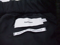 Graphpaper 定価79200円 GM213-40065 Goat Suede Chef Pants スエード  パンツ ブラック メンズ グラフペーパー【中古】2-1018T☆