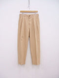 MAATEE & SONS 2P 弱テーパード CHINO TROUSERS GARMENT DYED MT2103-0204A チノパンツ ベージュ マーティーアンドサンズ【中古】2-0810M♪