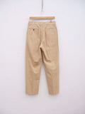 MAATEE & SONS 2P 弱テーパード CHINO TROUSERS GARMENT DYED MT2103-0204A チノパンツ ベージュ マーティーアンドサンズ【中古】2-0810M♪