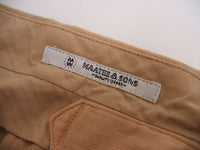 MAATEE & SONS 2P 弱テーパード CHINO TROUSERS GARMENT DYED MT2103-0204A チノパンツ ベージュ マーティーアンドサンズ【中古】2-0810M♪