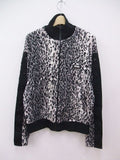 Myne LEOPARD TRACK JACKET レオパード柄 サイズM ジャケット ホワイト ブラック グレー メンズ マイン【中古】2-0920T☆