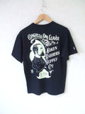 NEIGHBORHOOD koken barbers supply バックプリント サイズ2 半袖Ｔシャツ ブラック メンズ ネイバーフッド【中古】2-0723S△