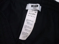 MSGM ナイロントラックパンツ サイドライン パンツ ブラック メンズ エムエスジーエム【中古】2-0810M♪