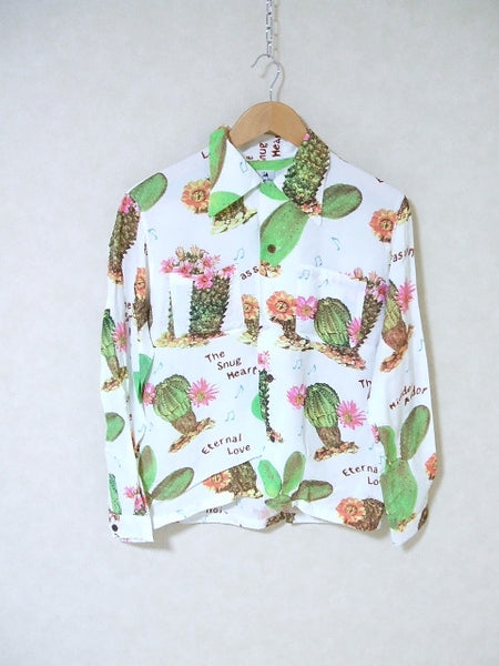 SASQUATCHfabrix. EOTOTO ALOHA L/S SHIRTS サイズM 長袖シャツ ホワイト 多色 メンズ サスクワァッチファブリックス【中古】2-0809M△