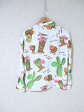 SASQUATCHfabrix. EOTOTO ALOHA L/S SHIRTS サイズM 長袖シャツ ホワイト 多色 メンズ サスクワァッチファブリックス【中古】2-0809M△