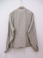 MATSUFUJI 新品未使用品 定価44000円 21AW M213-0301 FLANNEL CHECK PLEATS JACKET サイズ3 ジャケット ベージュ系 多色 メンズ マツフジ【中古】2-1018T☆