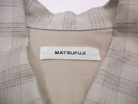 MATSUFUJI 新品未使用品 定価44000円 21AW M213-0301 FLANNEL CHECK PLEATS JACKET サイズ3 ジャケット ベージュ系 多色 メンズ マツフジ【中古】2-1018T☆