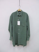 RAKINES Rigid washer tropical Long shirt 定価52800円 新品タグ付 長袖シャツ 21FW グリーン メンズ ラキネス【中古】2-0801M∞