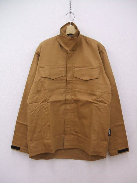 GR10K 新品未使用品 定価46200円 TNF FIREPANEL ZIP OVERSHIRT サイズS ジャケット オーカー メンズ ジーアールテンケー【中古】2-0830T☆