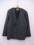 Quwagi 新品未使用品 定価61600円 QG Asymmetry Jacket サイズ40 ジャケット グレー メンズ クワギ【中古】2-0903T☆