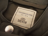 Denime/TOMORROWLAND 別注 ラムレザーシングルライダースジャケット 定価143000円 ライダースジャケット 茶 メンズ ドゥニーム/トゥモローランド【中古】2-0918T♪