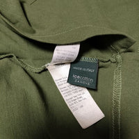 ZANONE icecotton 48 イタリア製 Vネック 半袖 Ｔシャツ カットソー グリーン メンズ ザノーネ【中古】3-0715S∞