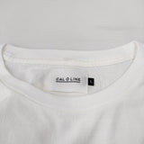 CAL O LINE 新品未使用品 定価6820円 CL211-081 21SS サイズL 半袖Ｔシャツ ホワイト メンズ キャルオーライン【中古】3-0503S☆#