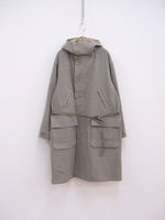 ULTERIOR REVERSIBLE HOODED COAT 定価121000円 US ARMY スノーパーカー リバーシブル コート グレー ベージュ アルテリア【中古】2-1126T♪