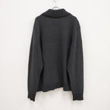 MATSUFUJI 新品 COLLARED KNIT CARDIGAN 定価52800円 サイズ3 カーディガン ブラック メンズ マツフジ【中古】3-0216M♪