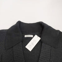 MATSUFUJI 新品 COLLARED KNIT CARDIGAN 定価52800円 サイズ3 カーディガン ブラック メンズ マツフジ【中古】3-0216M♪