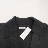 MATSUFUJI 新品 COLLARED KNIT CARDIGAN 定価52800円 サイズ3 カーディガン ブラック メンズ マツフジ【中古】3-0216M♪