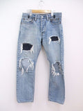 TAKAHIRO MIYASHITA TheSoloist グランジデニム grunge jean  smd.0001AW20 MINEDENIM サイズ30 ジーンズ デニムパンツ ブルー メンズ タカヒロミヤシタザソロイスト【中古】2-1208G☆