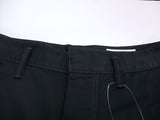 LEMAIRE 定価83600円 22SS LARGE PANTS ワイドチノパンツ シンチバックデザイン サイズ46 ブラック メンズ ルメール【中古】2-1208M☆