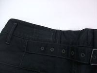 LEMAIRE 定価83600円 22SS LARGE PANTS ワイドチノパンツ シンチバックデザイン サイズ46 ブラック メンズ ルメール【中古】2-1208M☆