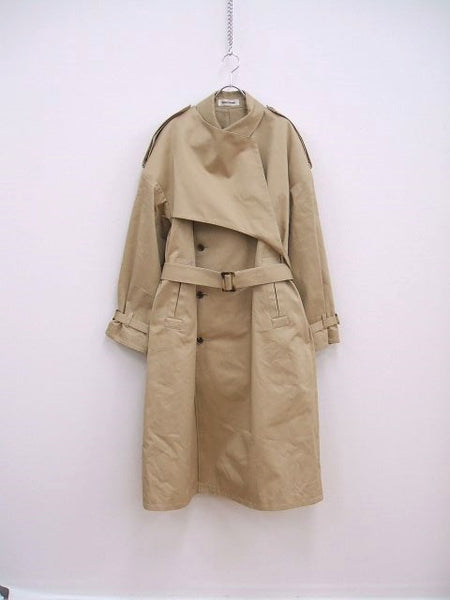 KEISUKEYOSHIDA Belted tranch coat ベルテッド トレンチコート ベージュ メンズ ケイスケヨシダ【中古】2-1204T♪