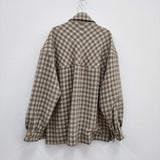 taupe 新品 定価41800円 Ring Wool Check CPO Jacket サイズ02 ジャケット ベージュ メンズ トープ【中古】2-1225T♪