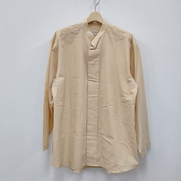 POSTELEGANT TP21A0004 Fine Cotton Broad Relax Shirt 長袖シャツ イエロー系 メンズ ポステレガント【中古】3-0223M∞