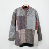 Children of the discordance 新品 EDO SILK PATCHWORK SHIRT LS 定価70400円 長袖シャツ グレー メンズ チルドレンオブザディスコーダンス【中古】3-0204M∞