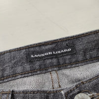 LOUNGE LIZARD ブラックデニム サイズ2 デニムパンツ ブラック メンズ【中古】3-0311G△