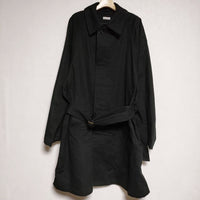 Steven Alan 定価44000円 BSH TWILL BALMACAAN COAT-BOLD ステンカラーコート ブラック メンズ スティーブンアラン【中古】3-0928T∞