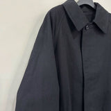Steven Alan 定価44000円 BSH TWILL BALMACAAN COAT-BOLD ステンカラーコート ブラック メンズ スティーブンアラン【中古】3-0928T∞