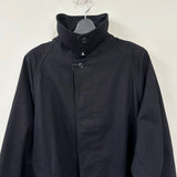 Steven Alan 定価44000円 BSH TWILL BALMACAAN COAT-BOLD  ステンカラーコート ブラック メンズ スティーブンアラン【中古】3-0928T∞