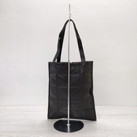 YOKE 22AW 新品 QUILTED LEATHER TOTE BAG 定価31900円 レザートートバッグ シープスキン トートバッグ ブラック レディース ヨーク【中古】3-0523G◎