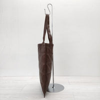 YOKE 22AW 新品 QUILTED LEATHER TOTE BAG 定価31900円 レザートートバッグ シープスキン トートバッグ ブラウン メンズ ヨーク【中古】3-0523G◎