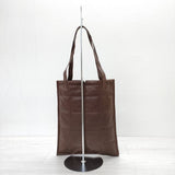 YOKE 22AW 新品 QUILTED LEATHER TOTE BAG 定価31900円 レザートートバッグ シープスキン トートバッグ ブラウン メンズ ヨーク【中古】3-0523G◎