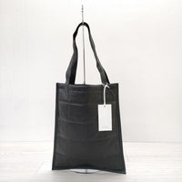 YOKE 22AW 新品 QUILTED LEATHER TOTE BAG 定価31900円 レザートートバッグ シープスキン トートバッグ グリーン メンズ ヨーク【中古】3-0523G◎#