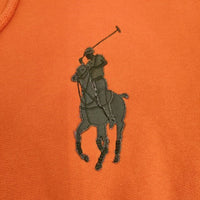 POLO RALPH LAUREN フルジップパーカー TALONジップ 裏地サーマル 加工 サイズM パーカー オレンジ メンズ ポロラルフローレン【中古】3-1013T♪