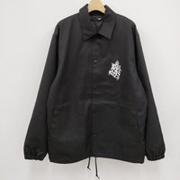 MINEDENIM 23S Stie-lo × Davide Sorrenti Jaime Flashing Burn Coach JKT 定価46200円 23MND-STL001 コーチジャケット 黒 メンズ マインデニム【中古】3-0413M☆