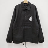 MINEDENIM 23S Stie-lo × Davide Sorrenti Jaime Flashing Burn Coach JKT 定価46200円 23MND-STL001 コーチジャケット 黒 メンズ マインデニム【中古】3-0413M☆