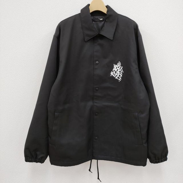 MINEDENIM 23S Stie-lo × Davide Sorrenti Jaime Flashing Burn Coach JKT 定価46200円 23MND-STL001 コーチジャケット 黒 メンズ マインデニム【中古】3-0413M☆