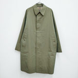 ANATOMICA SINGLE RAGLAN COAT 一枚袖 玉虫色 定価132000円 サイズ46 ステンカラーコート カーキ メンズ アナトミカ【中古】3-0418M♪